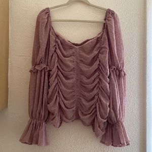 NWT Nasty Gal Mauve Women's Blouse